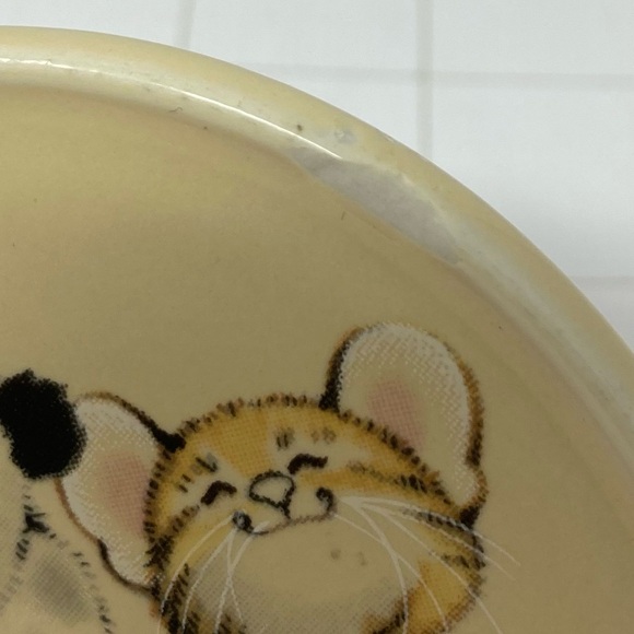 Hallmark Vintage Mig Mates Friendship coffee mug with lid/coaster cute animals - Picture 3 of 8